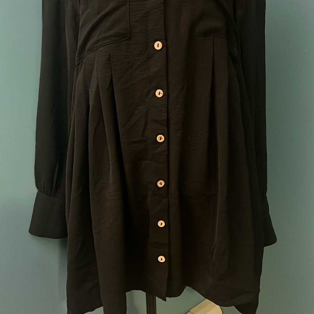 BTFBM Black Oversized Tunic Dress Size Small - Picture 3 of 12